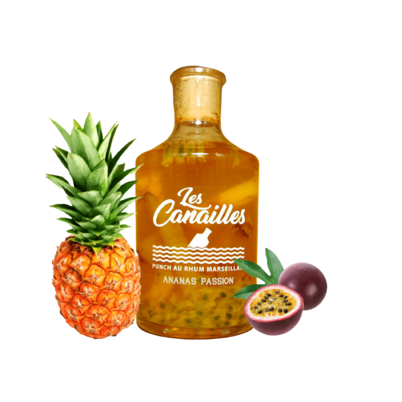 Rhum arrangé Ananas Passion 70Cl 32° - Les Canailles