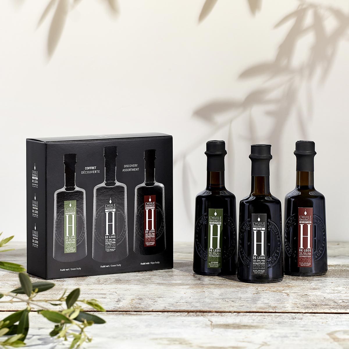 Coffret découverte Fruité noir 100ml + Fruité vert 100ml + Fruité mûr 100ml - Domaine de Leos