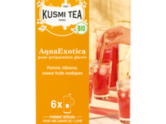 AquaExotica Bio Boite de 6 sachets Grands Modèles pour Préparation Glacée - Kusmi Tea