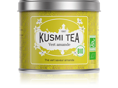 Thé Vert à l'Amande Bio Boîte 100g - Kusmi Tea