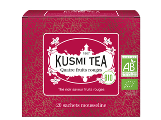 Quatre Fruits Rouges Bio Boite de 20 sachets - Kusmi Tea