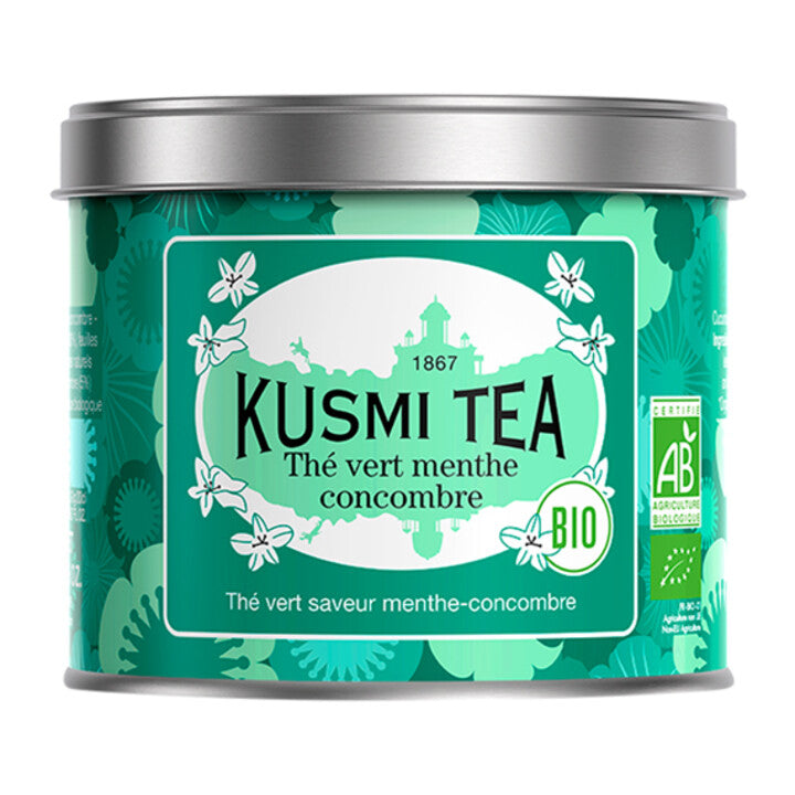 Thé Vert Menthe Concombre Bio Boite 100G - Kusmi Tea