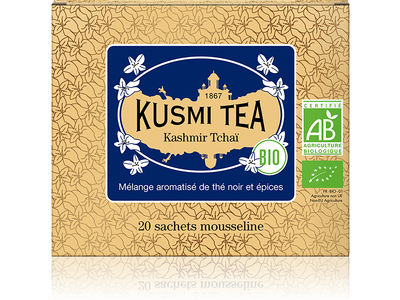 Kashmir Tchaï Bio Boite de 20 sachets - Kusmi Tea