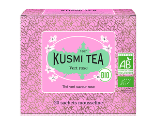 Thé Vert Rose Bio Boîte de 20 sachets - Kusmi tea
