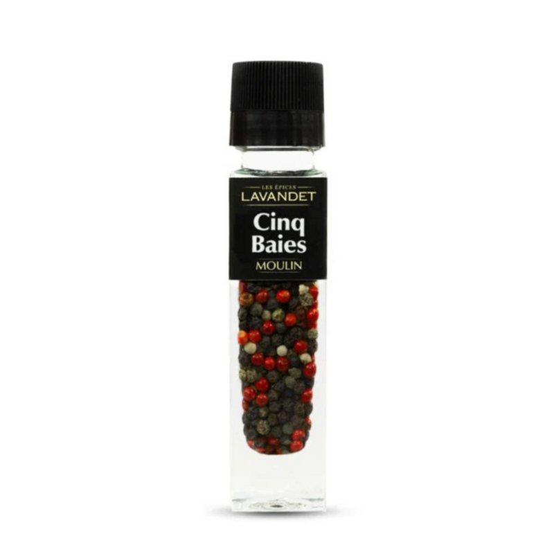 Poivre quatre Baies Bio 40g Moulin rechargeable - Lavandet