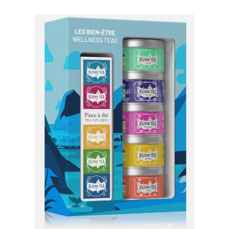 Coffret bio Les Bien-être: Thé vert, maté et infusion en vrac - Kusmi Tea