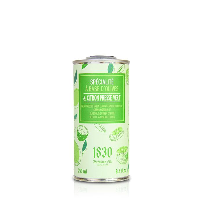 Huile d'olive vierge extra Citron pressé vert 250ml - Maison Brémond